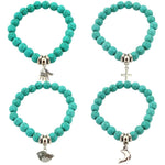 Boho Turquoise Charm Bracelet