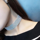 Chloe Crystal Rhinestone Choker Necklace