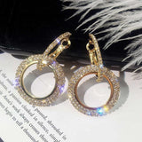 Rhinestone Geometric Earrings