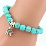 Boho Turquoise Charm Bracelet